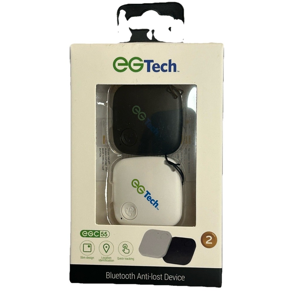 EGTech Bluetooth‎ Anti-Lost Device Set of 2 with App Connectivity